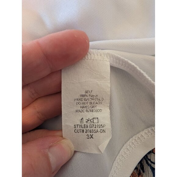 White Birch Plus size 3x Boho Tunic Dress - Picture 4 of 4